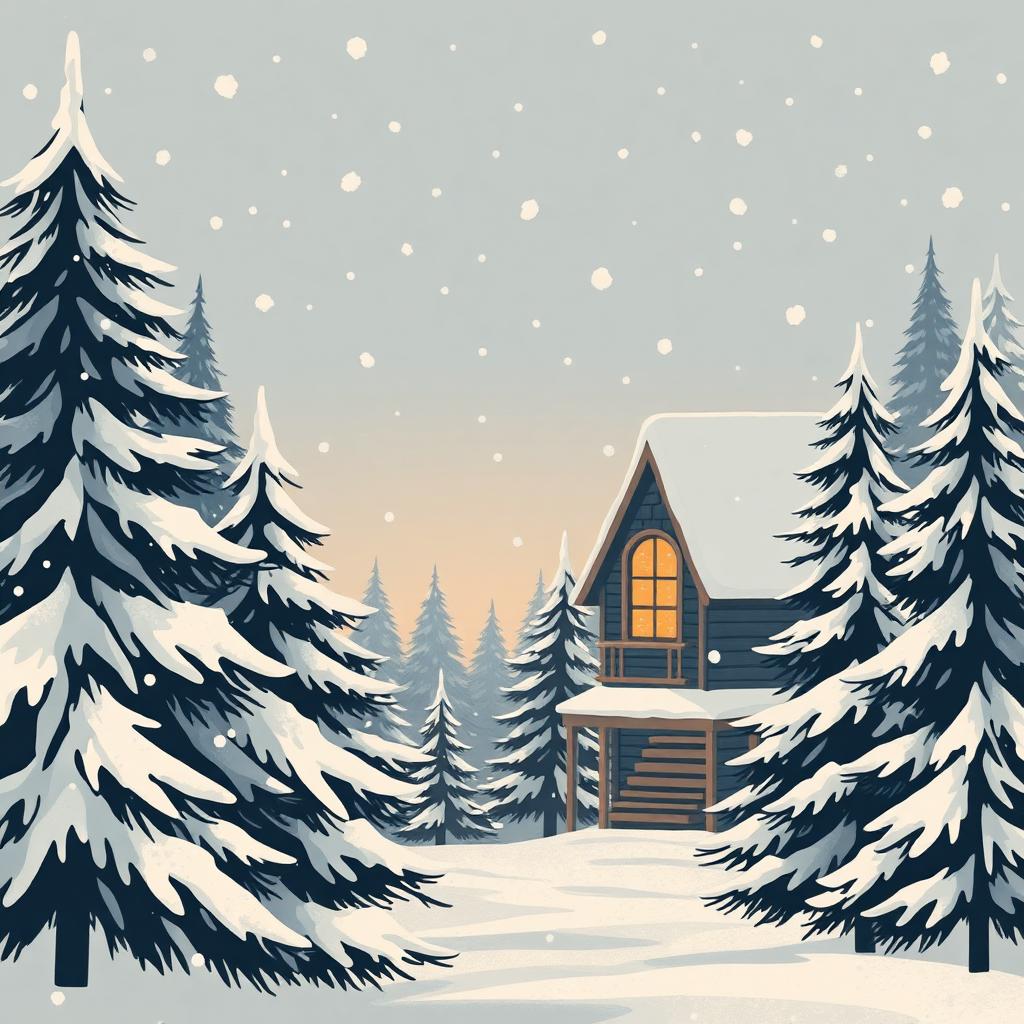 Cozy winter scene with puzzle books